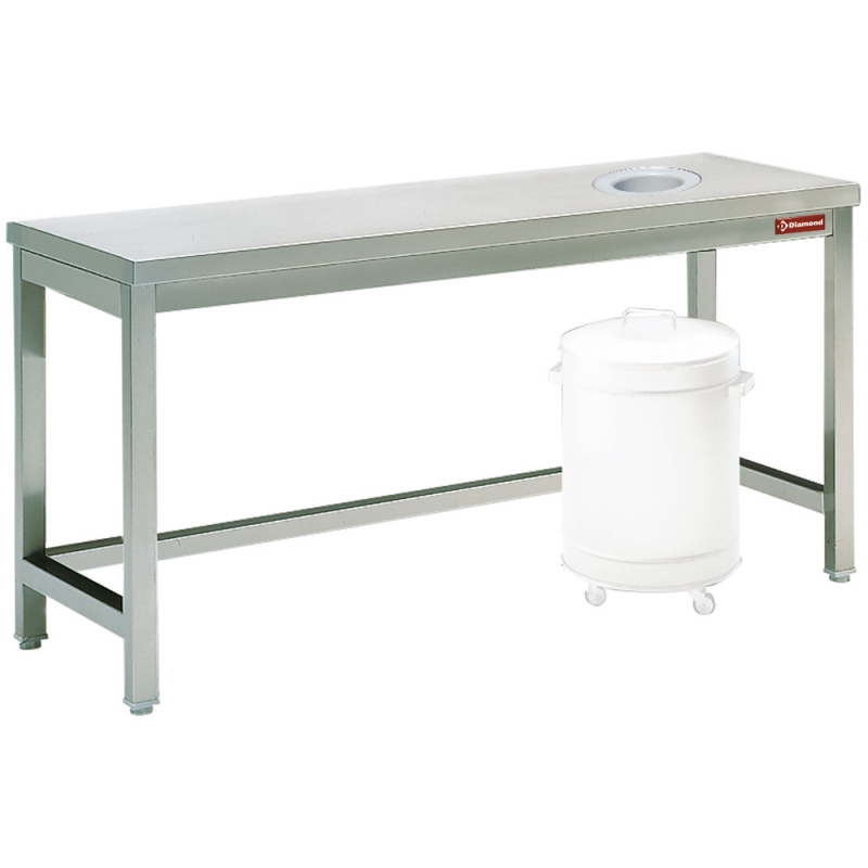 Afruimtafel met afvalopeining - Diamond - TS1470
