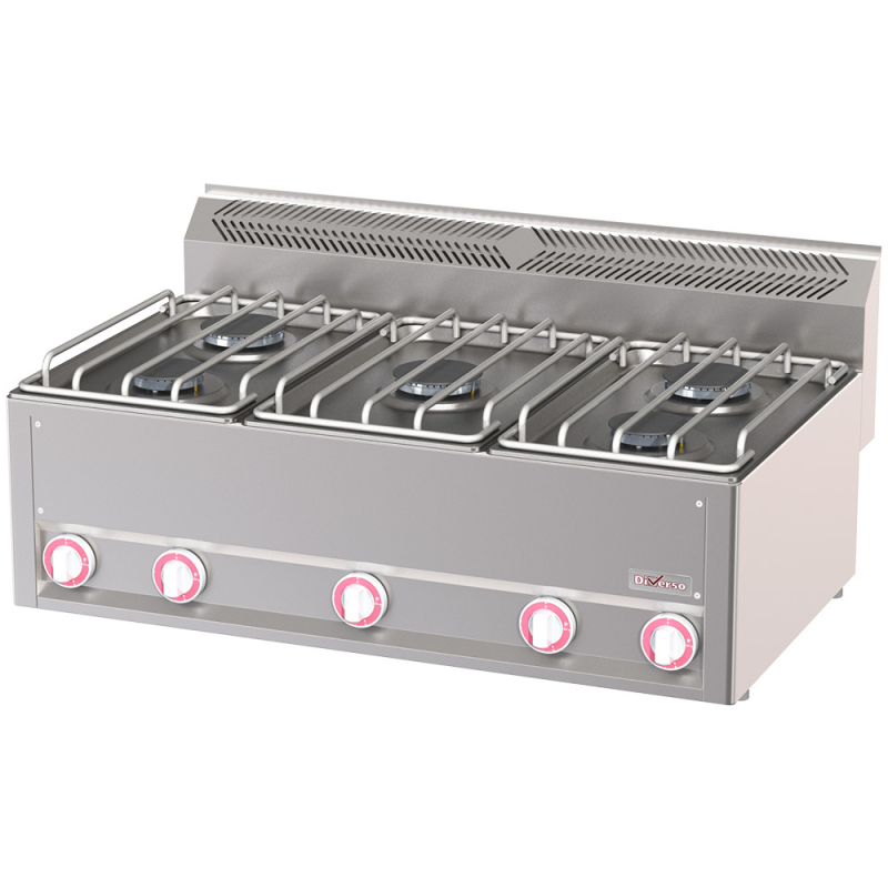 Gasfornuis 5 branders, -Top- - Diverso - WR-G6FT-17