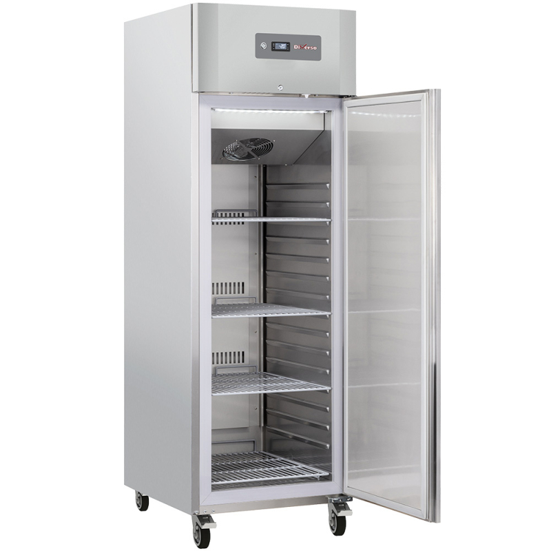 Gekoelde kast met ventilatie 600 L, 1 deur GN 2/1, op wielen, 2 met remmen - Diverso - WR-GN06-1N