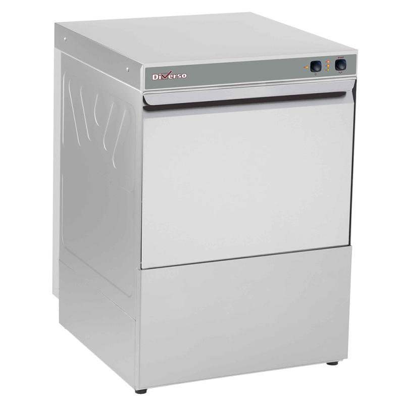 Lave-vaisselle panier 500x500 mm, avec pompe vidange - Diverso - WR-LV50-MPSC