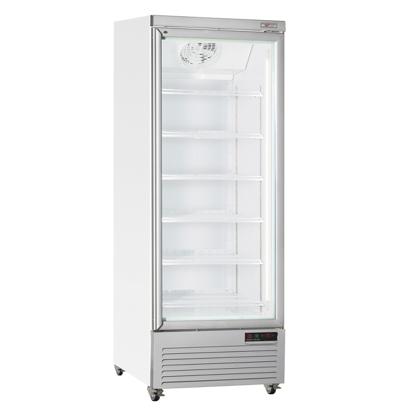 Staande koelvitrine, 1 deur, 615 liter - WIT - Diverso - WR-VP56-1W