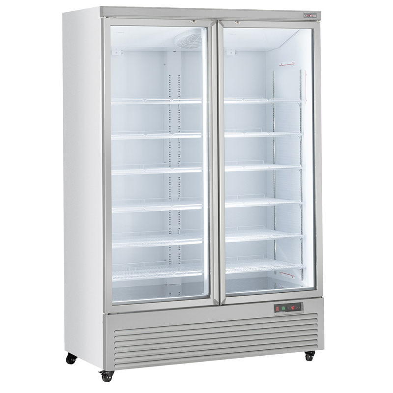Staande koelvitrine, 2 deuren, 1085 liter - WIT - Diverso - WR-VP99-2W