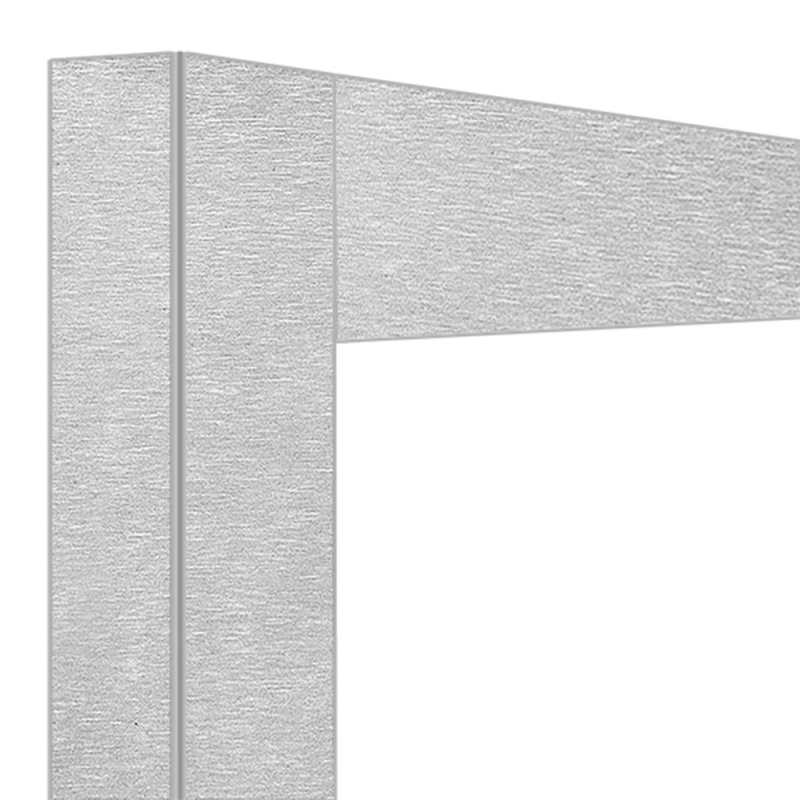 Deco vitrine 530 Lt. Roestvrij staal geborsteld - Diamond - DE53-AS/N
