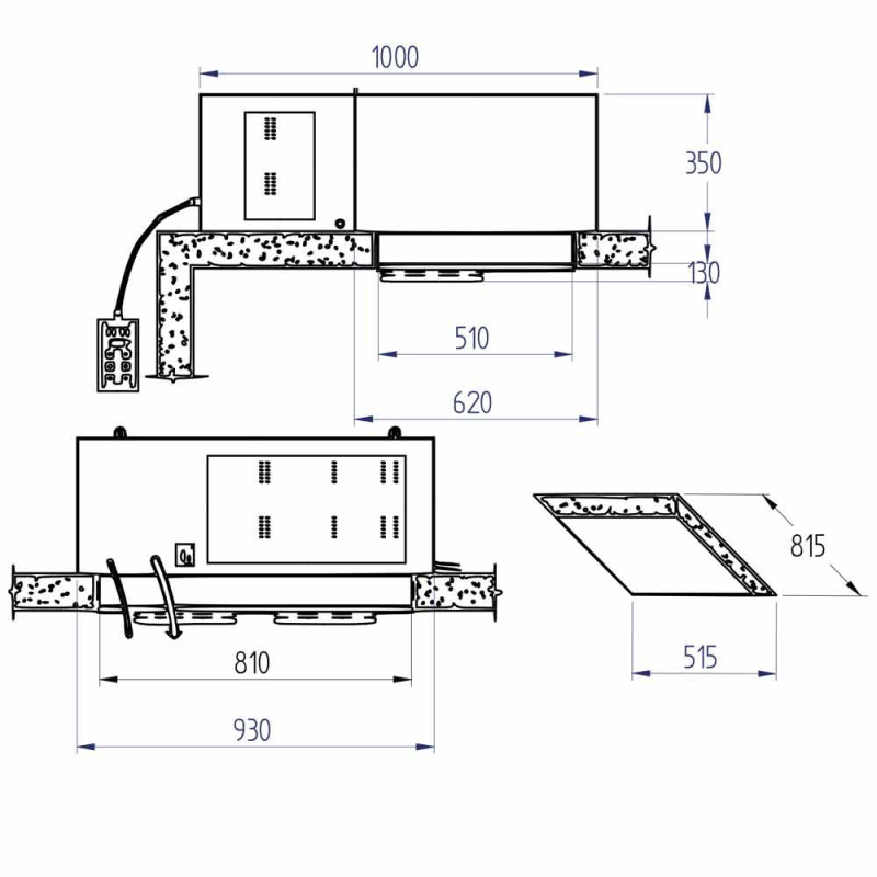 Koelgroep "plafond" T&deg; -15&deg;-25&deg; - Diamond - SN201M-2M-R2