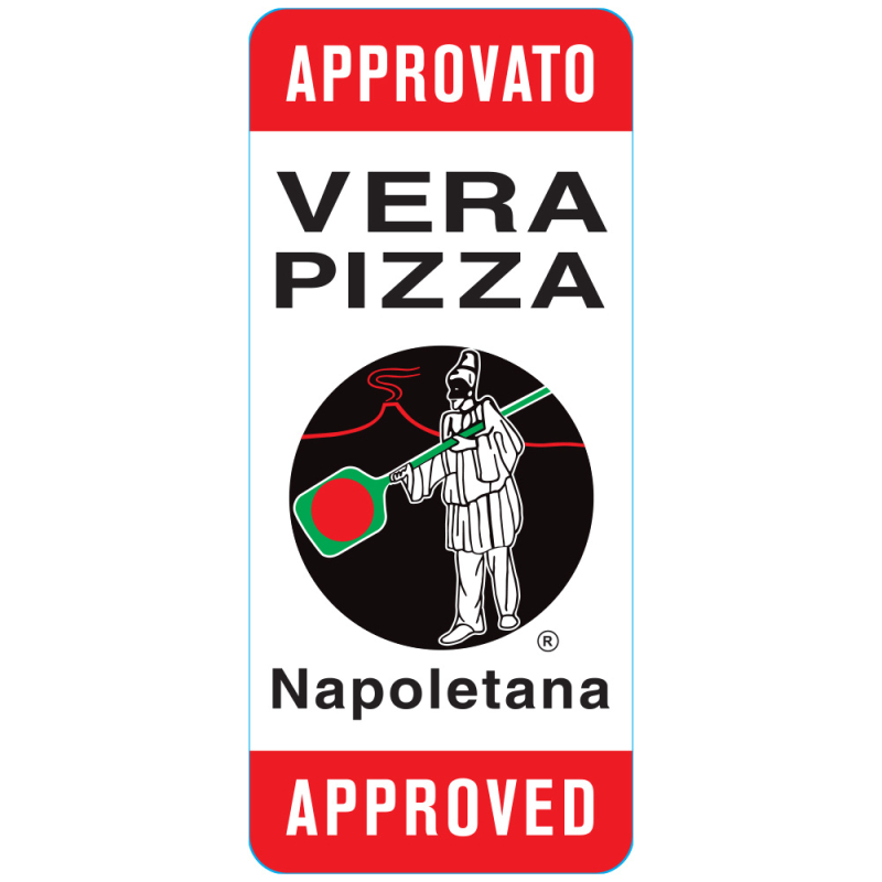 Statische pizzaoven met vaste bodem, 9 pizza's (&Oslash; 33) met onderstel op wielen - BLACK - Diamond - TIBERIO-9E