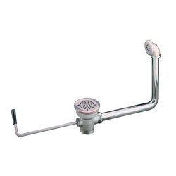 Spoelbakafvoer met draaihendel - gebogen - Linum -&hellip;