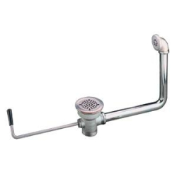Spoelbakafvoer met draaihendel - gebogen - Linum -&hellip;