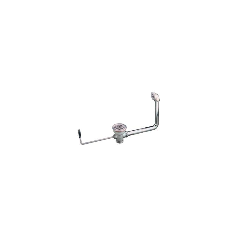 Spoelbakafvoer met draaihendel - gebogen - Linum - SDE-7215-000