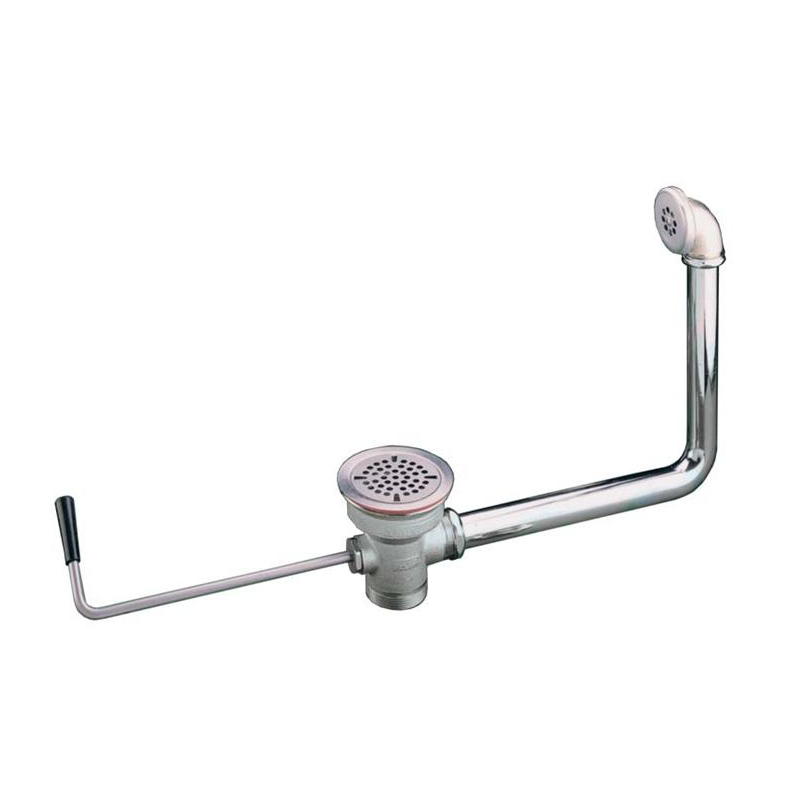 Spoelbakafvoer met draaihendel - gebogen - Linum - SDE-7114-000