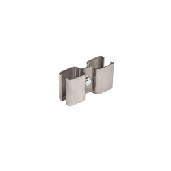 Support mural - double connecteur pour profil&eacute; en acier inoxydable - Linum - LCB-9101-000