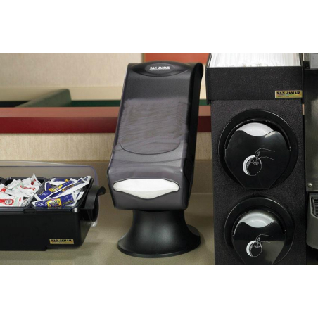 Distrib. serviettes sur pied - pli mini - noir transparent - serie venue - Linum - SJD-5000-000