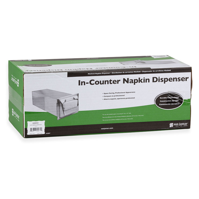 Distributeur de serviettes &agrave; encastrer - pli mini - chrome mat - Linum - SDP-2003-000
