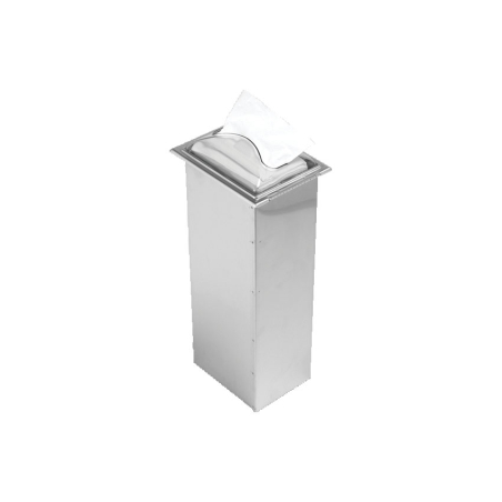 Distributeur de serviettes &agrave; encastrer - tube inox - facade transp. - interfold - Linum - SDP-2002-841