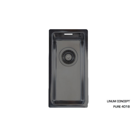 Cuve 180x400x140mm - R15 - polie - trou 115/88 - accessoires incl. - Linum - RMR-0418-846