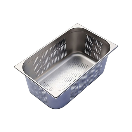 GN1/1 - 200mm r&eacute;cipient inox - perfor&eacute; - V-Line - Linum - CGF-1120-000