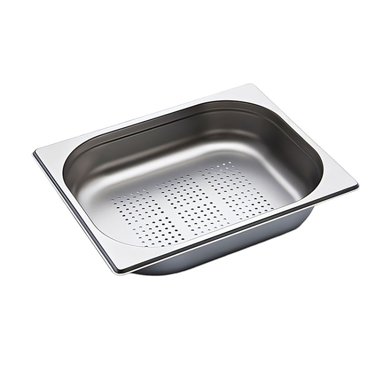 GN1/2 - 65mm r&eacute;cipient inox - perfor&eacute; - V-Line - Linum - CGF-1206-000