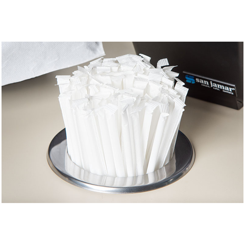 Distributeur pour pailles - &agrave; encastrer - diam percage - 106 mm - Linum - LDP-0320-000