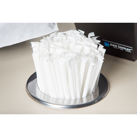 Distributeur pour pailles - &agrave; encastrer - diam percage - 106 mm - Linum - LDP-0320-000