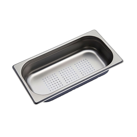 GN1/3 - 65mm r&eacute;cipient inox - perfor&eacute; - V-Line - Linum - CGF-1306-000