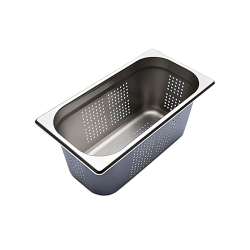 GN1/3 - 150mm r&eacute;cipient inox - perfor&eacute; - V-Line - Linum - CGF-1315-000
