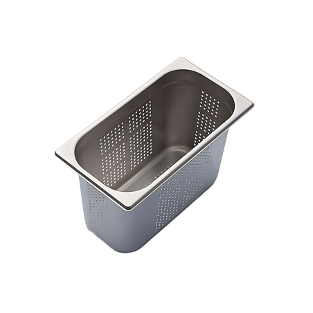 GN1/3 - 200mm r&eacute;cipient inox - perfor&eacute; - V-Line - Linum - CGF-1320-000