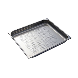 GN2/1 - 65mm r&eacute;cipient inox - perfor&eacute; - V-Line - Linum - CGF-2106-000