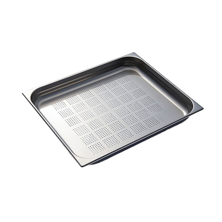 GN2/1 - 65mm r&eacute;cipient inox - perfor&eacute; - V-Line - Linum - CGF-2106-000