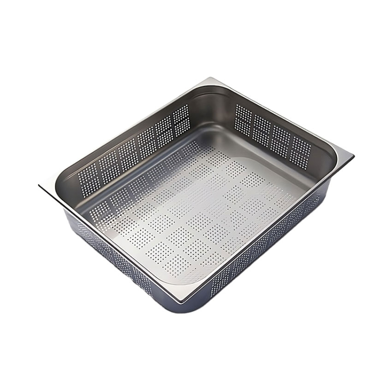 GN2/1 - 150mm r&eacute;cipient inox - perfor&eacute; - V-Line - Linum - CGF-2115-000