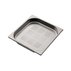 GN2/3 - 40mm r&eacute;cipient inox - perfor&eacute; - V-Line - Linum - CGF-2304-000
