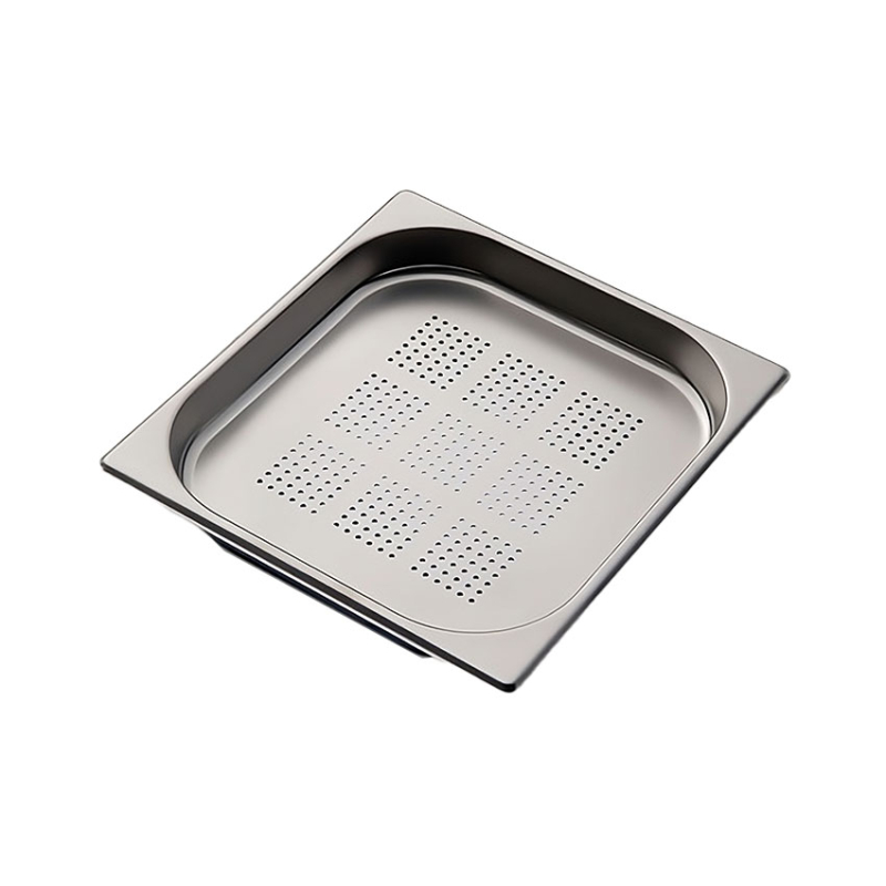 GN2/3 - 40mm r&eacute;cipient inox - perfor&eacute; - V-Line - Linum - CGF-2304-000