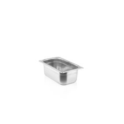 GN1/4 - 100mm r&eacute;cipient inox - plein - V-Line - Linum - CGS-1410-000