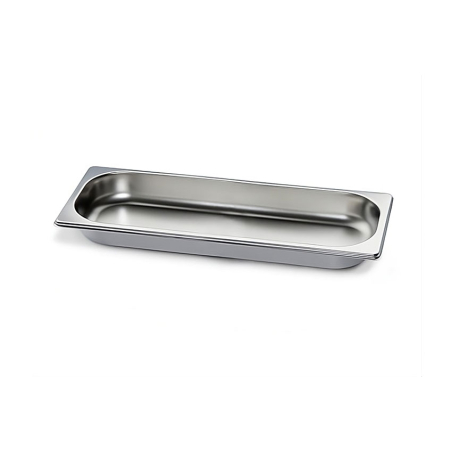 GN2/4 - 40mm r&eacute;cipient inox - plein - V-Line - Linum - CGS-2404-000
