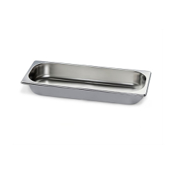 GN2/4 - 65mm r&eacute;cipient inox - plein - V-Line - Linum - CGS-2406-000