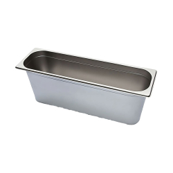GN2/4 - 150mm r&eacute;cipient inox - plein - V-Line - Linum - CGS-2415-000