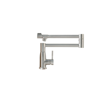 Inoxo CG m&eacute;langeur monocommande en inox jusqu'&agrave; 550 mm avec bec pivotant - levier frontal - Linum - LKS-5519-000