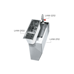 VPAC coffrage inox pour vpcarenato - robinet avec levier inclus - Linum - LHW-2112-000
