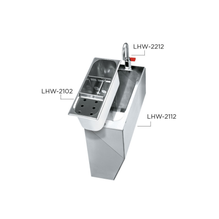 VPAC coffrage inox pour vpcarenato - robinet avec levier inclus - Linum - LHW-2112-000