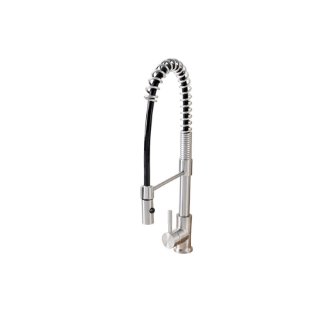 Flusso Mini mini-douchette en inox avec flexible noir - Linum - LKS-2514-000