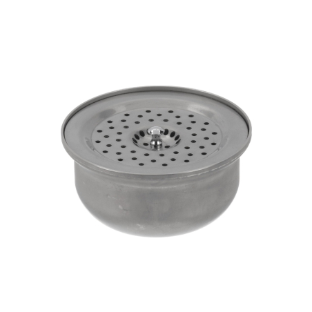 Crepine acier inox en 3 pi&egrave;ces - Linum - LKE-9691-000