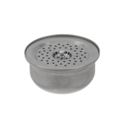 Crepine acier inox en 3 pi&egrave;ces - Linum - LKE-9691-000