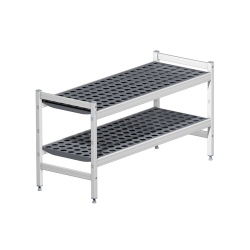 Rayonnage vestiaire / banc - 2 niveaux - 1200x460x600mm - Linum - FST-6282-000