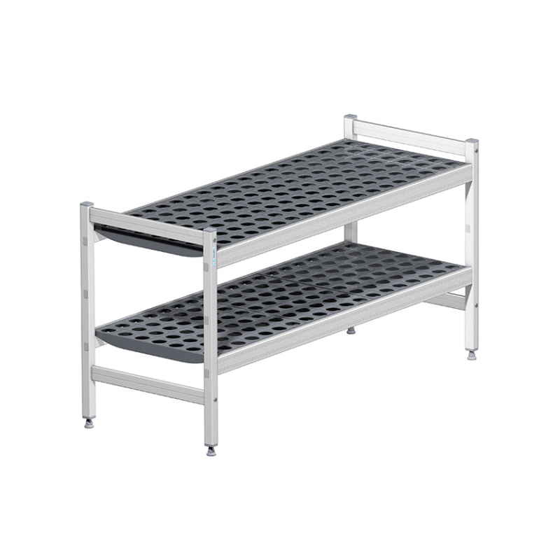 Rayonnage vestiaire / banc - 2 niveaux - 1200x460x600mm - Linum - FST-6282-000