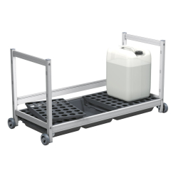 Chariot sous table - 1160x505x580mm - incl bac de retention - model 6611 - Linum - FCT-3161-000