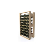 Casier &agrave; vin en bois + niveaux chromes - visiobois - 16 niveaux nf3 - 48 bout. - Linum - VSR-4230-845