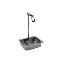 Fontaine &agrave; eau - bac en inox avec grille - Linum - LHW-1101-000