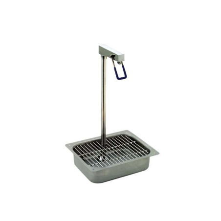 Fontaine &agrave; eau - bac en inox avec grille - Linum - LHW-1101-000