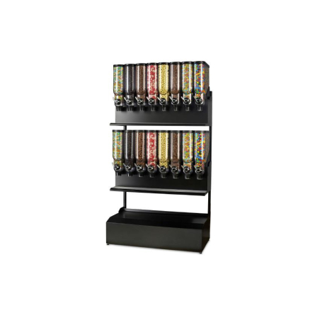 Distributeur en vrac free flow pro - 16x 13.5l - gondola autonome - Linum - LFD-8000-020