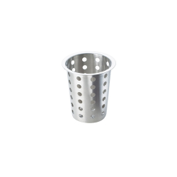 Cylindre inox pour couverts/accessoires - &oslash;114 - h &plusmn;135mm - perfore - AISI304 - Linum - CCD-9000-840