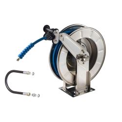 Enrouleur ouvert 10m sans pistolet - avec tuyau d'alimentation - Linum - LHS-3110-000