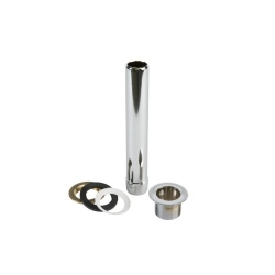 Ensemble surverse chrom&eacute;e+bonde crepine - h 180mm (sd20) - 1'1/2 - Linum - SDV-0200-845